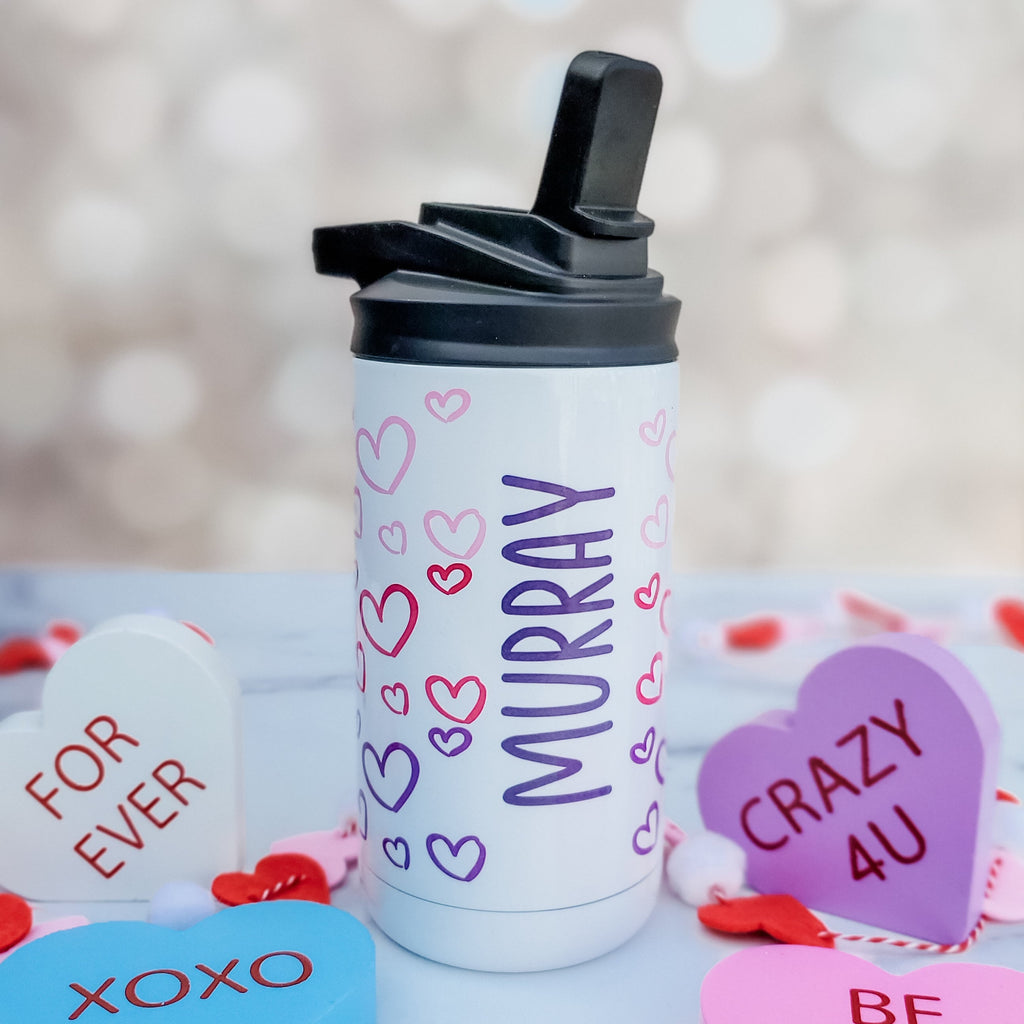 Personalisierter Valentinsherz-Trinkbecher für Kinder
