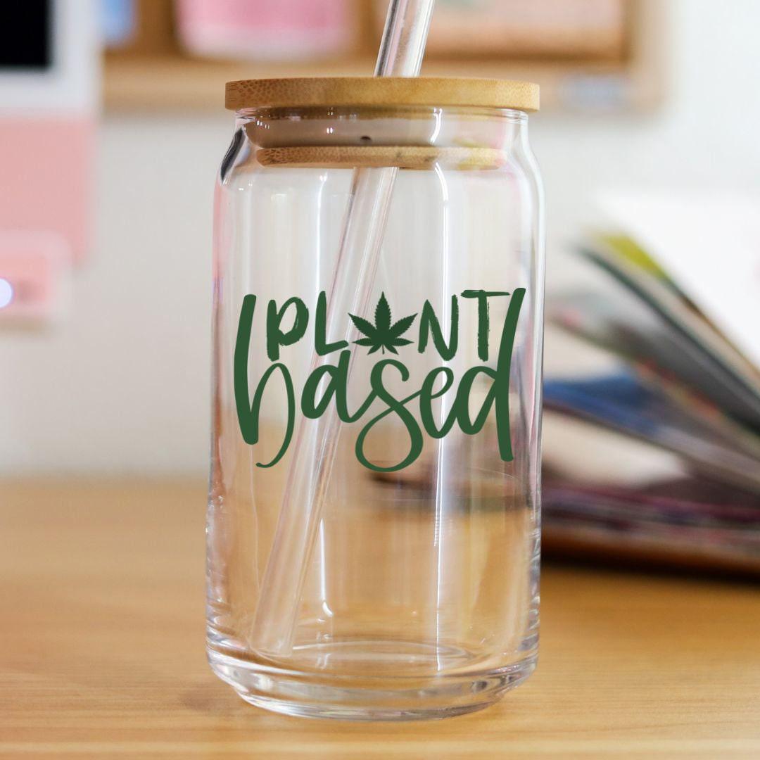 Pflanzlicher Glas-Becher für Vegan Pot Head