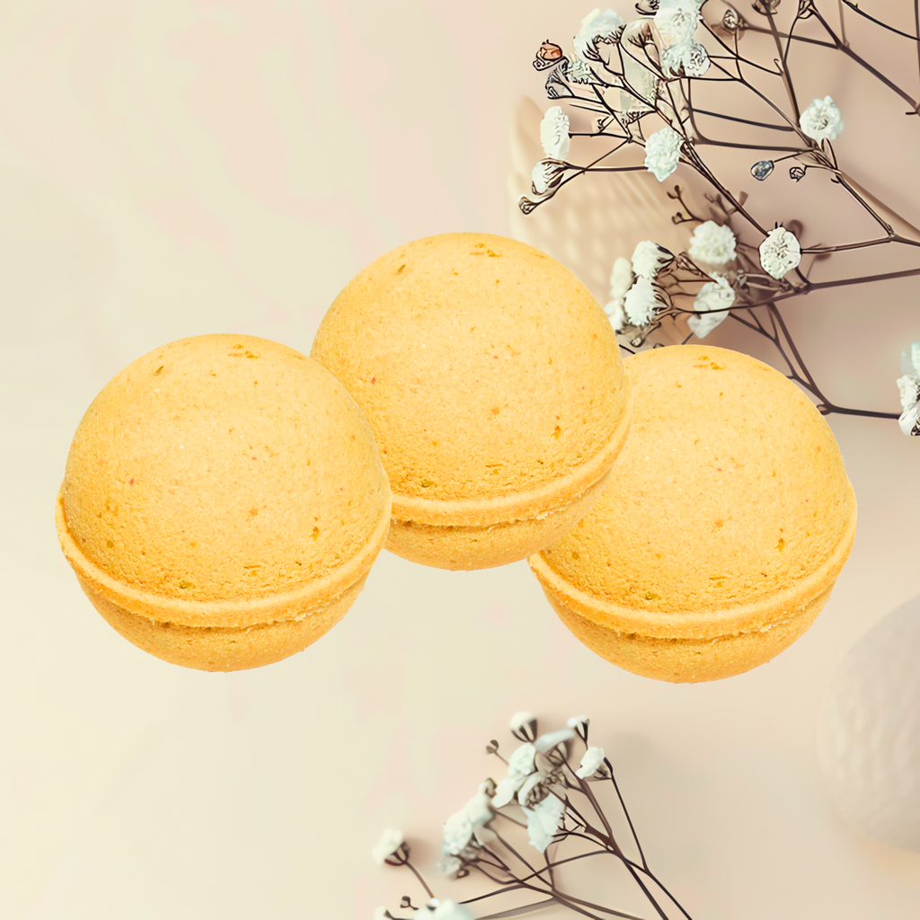 Pumpkin Latte Oatmeal Skin Nourishing Natural Bath Bombs | 6 oz