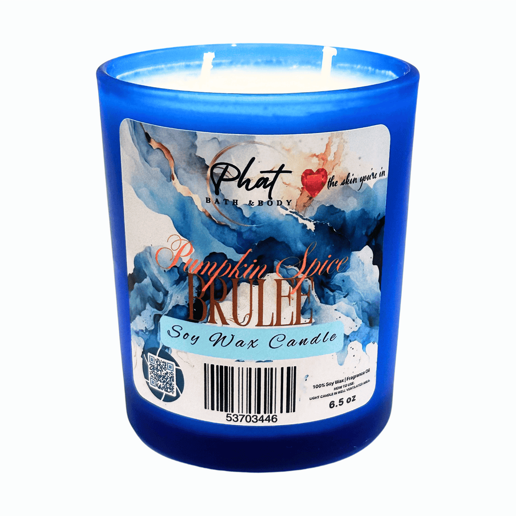 Pumpkin Spice Brûlée Candle – Natural Soy Wax | Luxury Scented Candle 6.5 oz | Hand Poured Gift