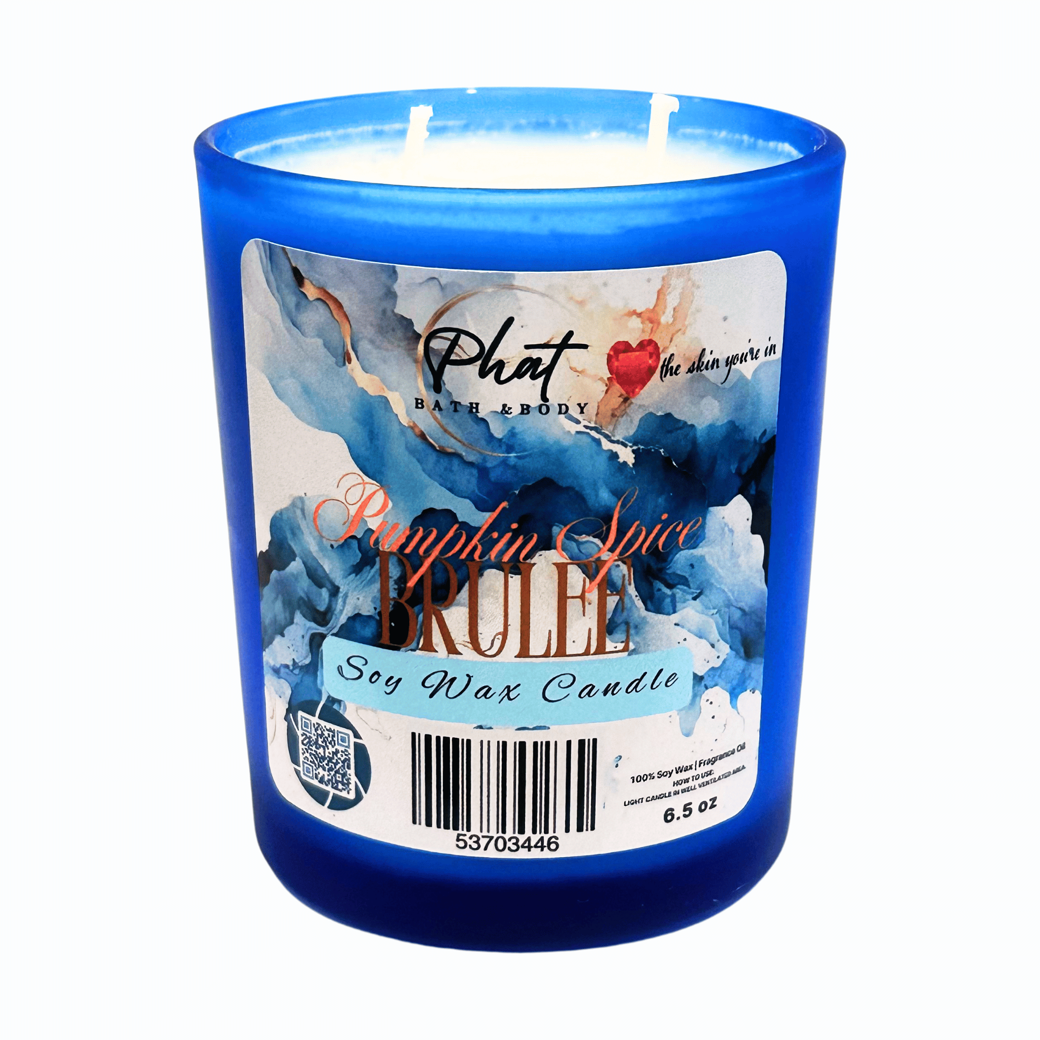 Pumpkin Spice Brûlée Candle – Natural Soy Wax | Luxury Scented Candle 6.5 oz | Hand Poured Gift