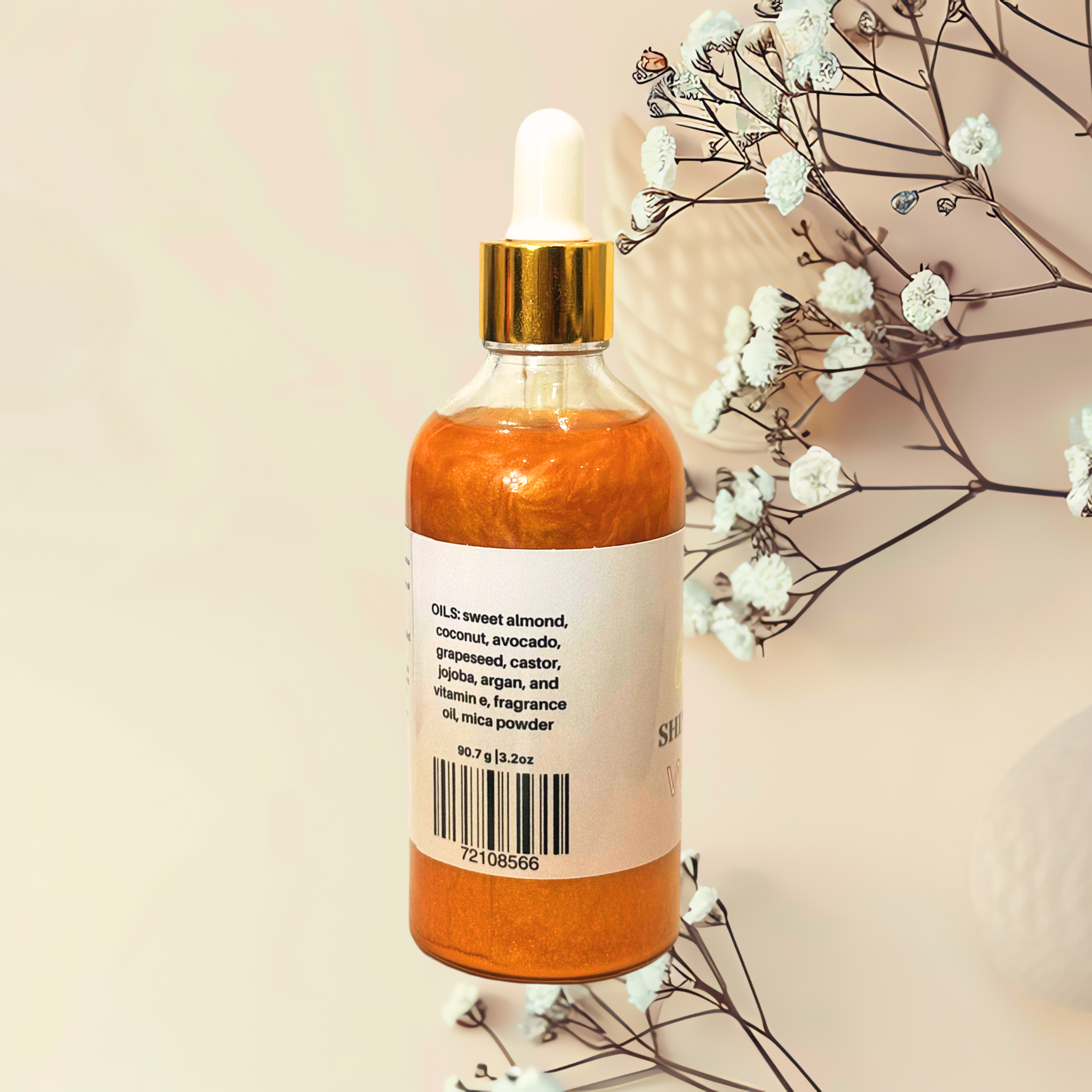 Queen of Dragons Glowing Goddess Natural Shimmer Body Oil Dragons Blood Type | 3.2 oz