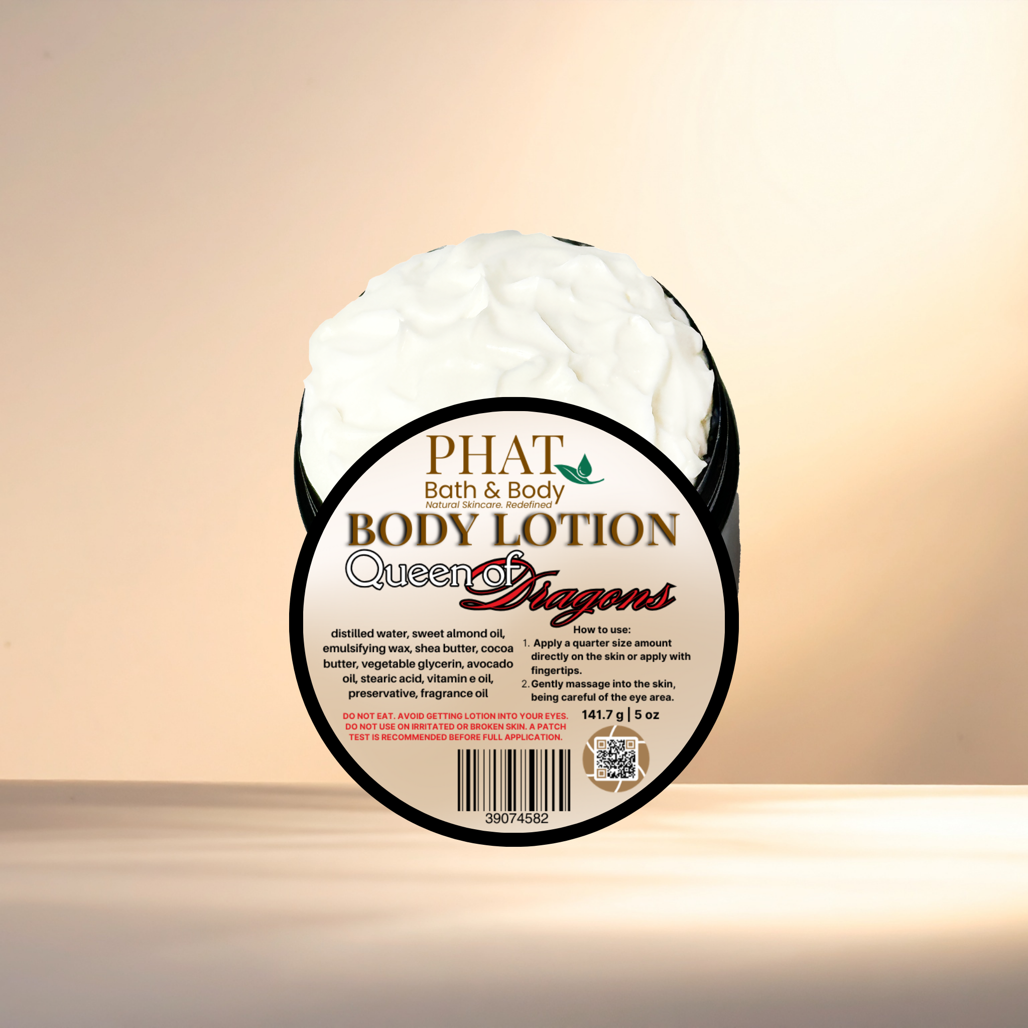 Queen of Dragons Moisturizing Body Lotion with Shea & Cocoa Butter Dragons Blood Type | 5 oz