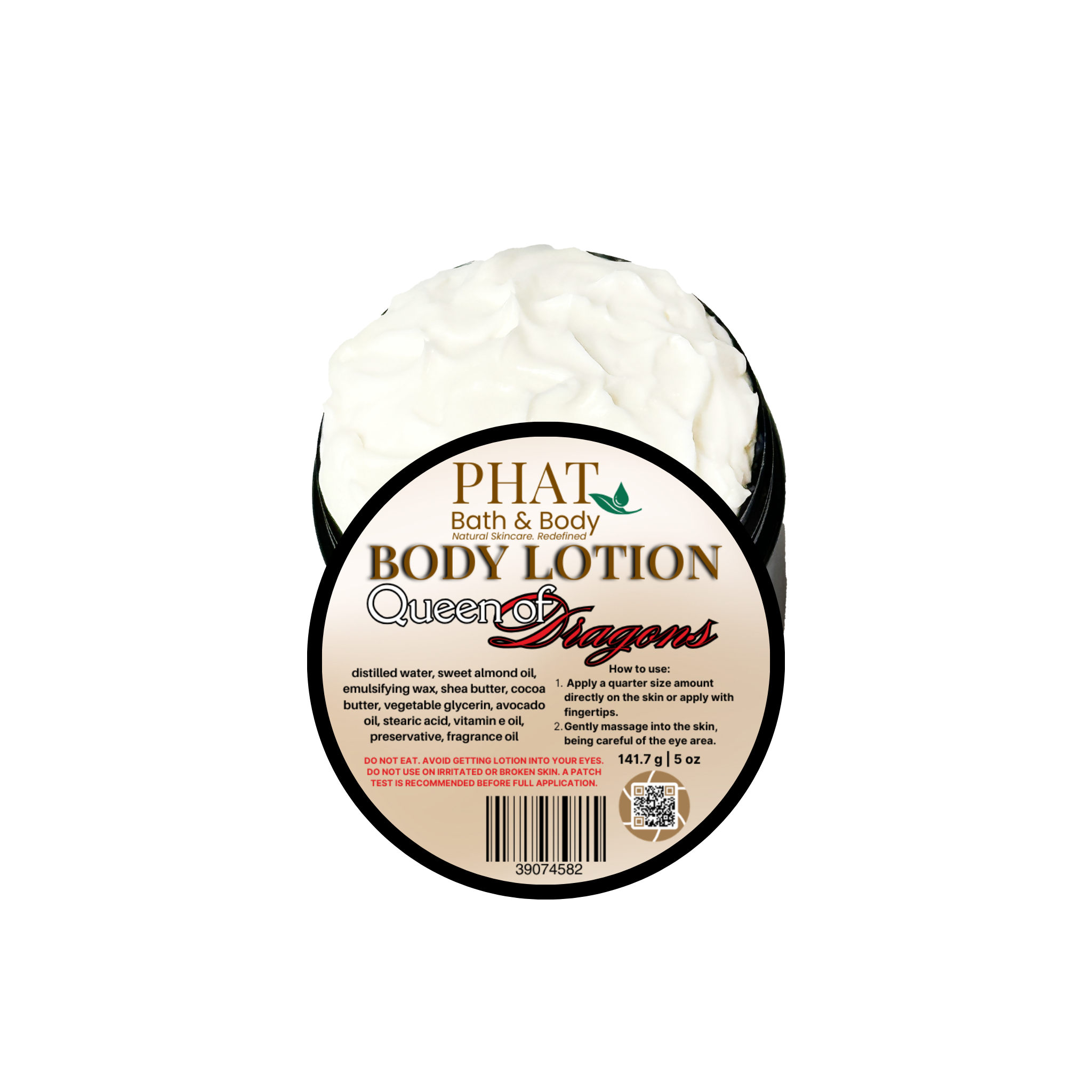 Queen of Dragons Moisturizing Body Lotion with Shea & Cocoa Butter Dragons Blood Type | 5 oz