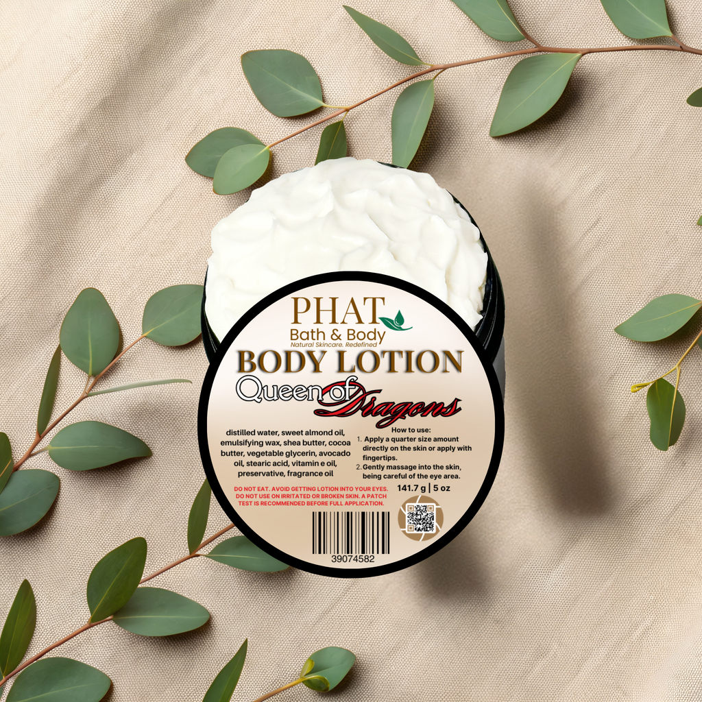 Queen of Dragons Moisturizing Body Lotion with Shea & Cocoa Butter Dragons Blood Type | 5 oz