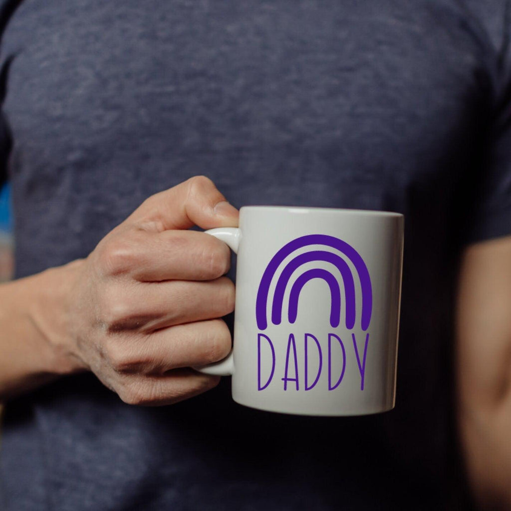Regenbogen-Papa-Kaffeetasse