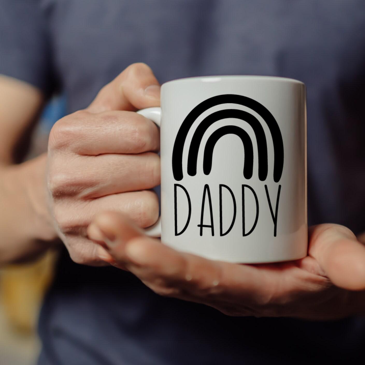 Regenbogen-Papa-Kaffeetasse