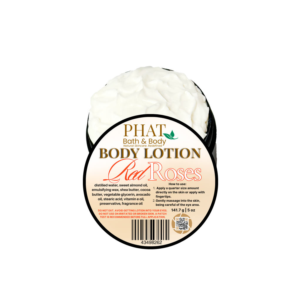 Red Roses Moisturizing Body Lotion with Shea & Cocoa Butter | 5 oz