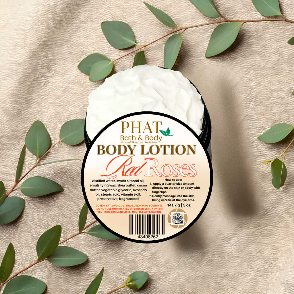 Red Roses Moisturizing Body Lotion with Shea & Cocoa Butter | 5 oz