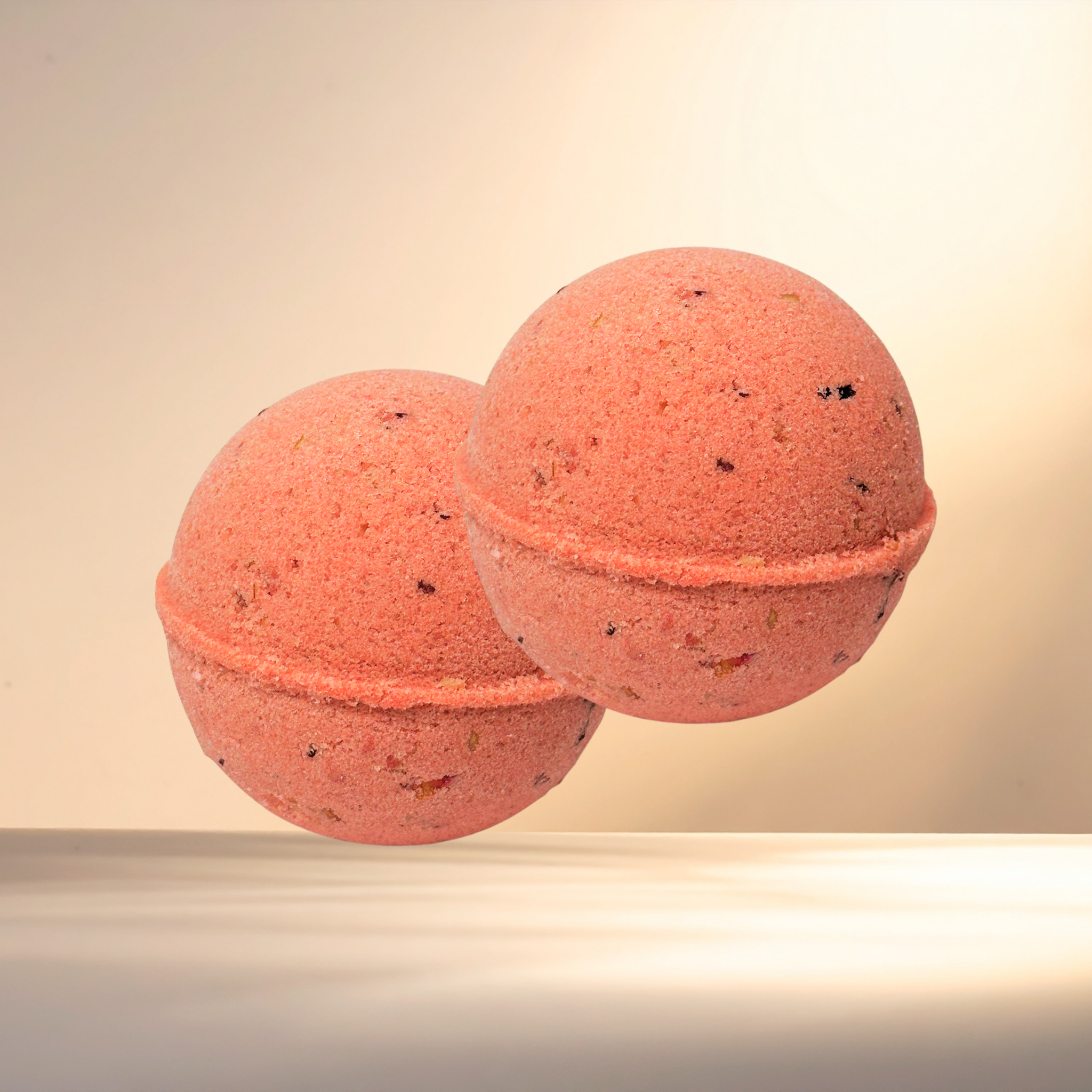 Red Roses Oatmeal Skin Nourishing Natural Bath Bombs with Avocado Oil Vitamin E | 6 oz