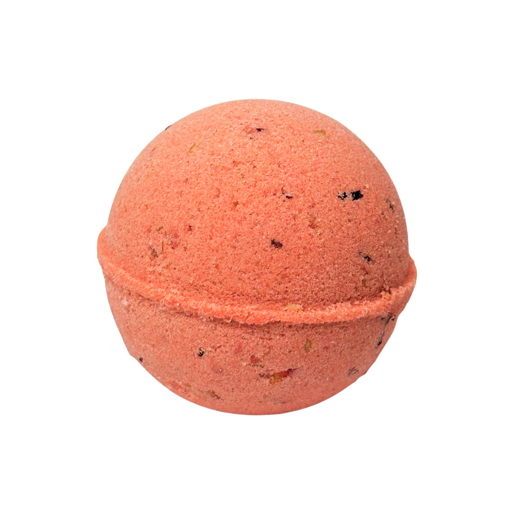 Red Roses Oatmeal Skin Nourishing Natural Bath Bombs with Avocado Oil Vitamin E | 6 oz