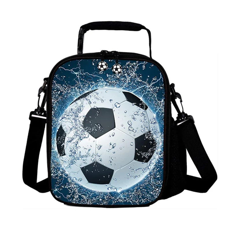 Insulated Football Lunch Bag Waterproof Reusable