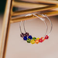 Regenbogenkristall-Creolen