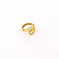 Wrap Bypass Wire Ring | Sai