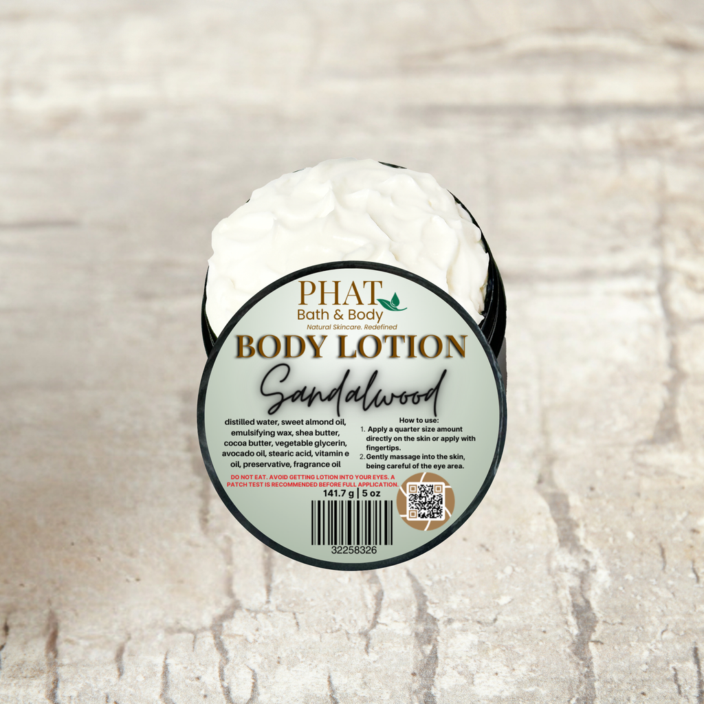 Sandalwood Moisturizing Body Lotion for Men with Essential Oil | 5 oz
