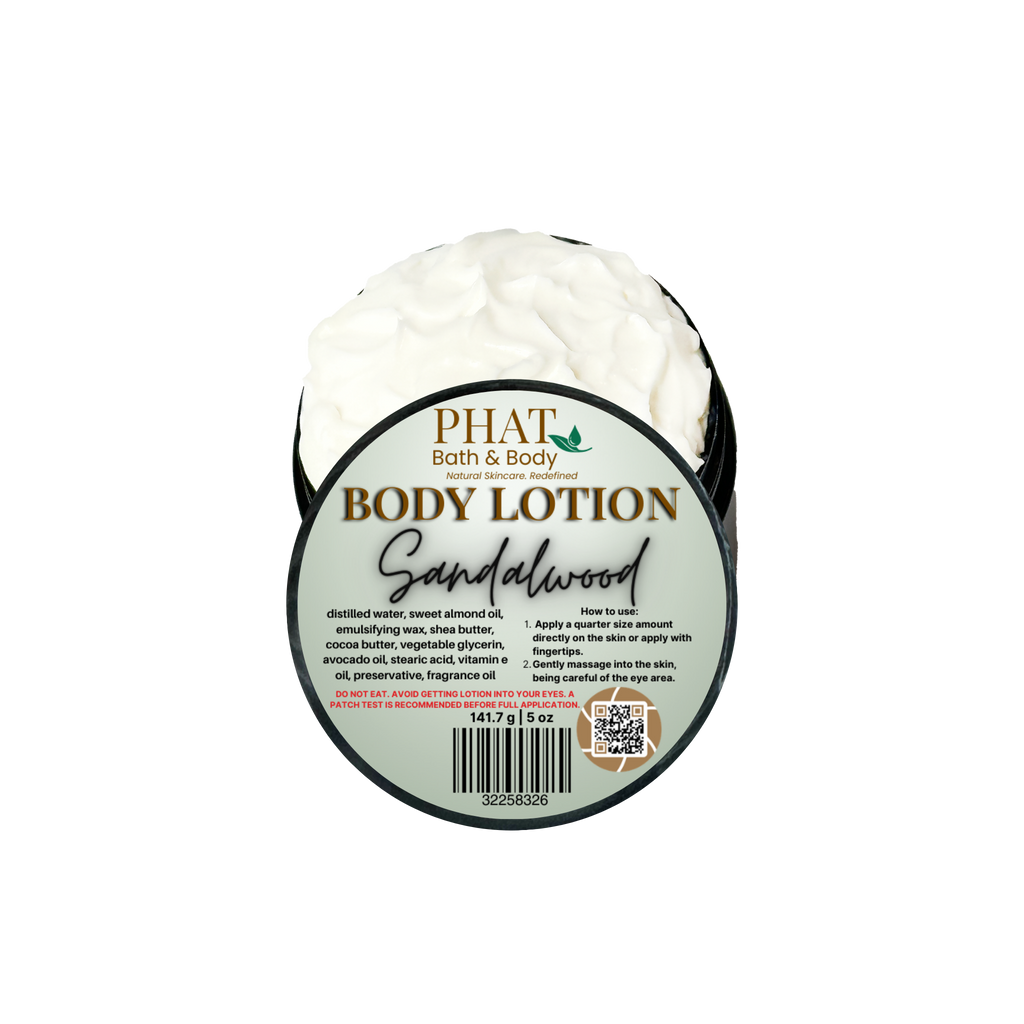 Sandalwood Moisturizing Body Lotion for Men with Essential Oil | 5 oz