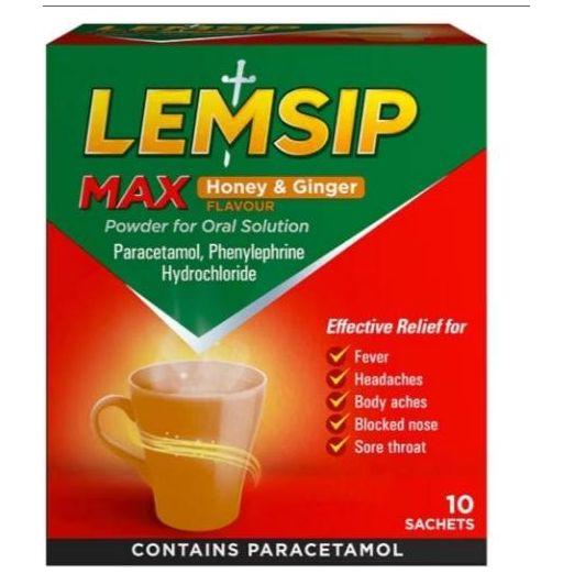 Lemsip Max Honey & Ginger 10pk