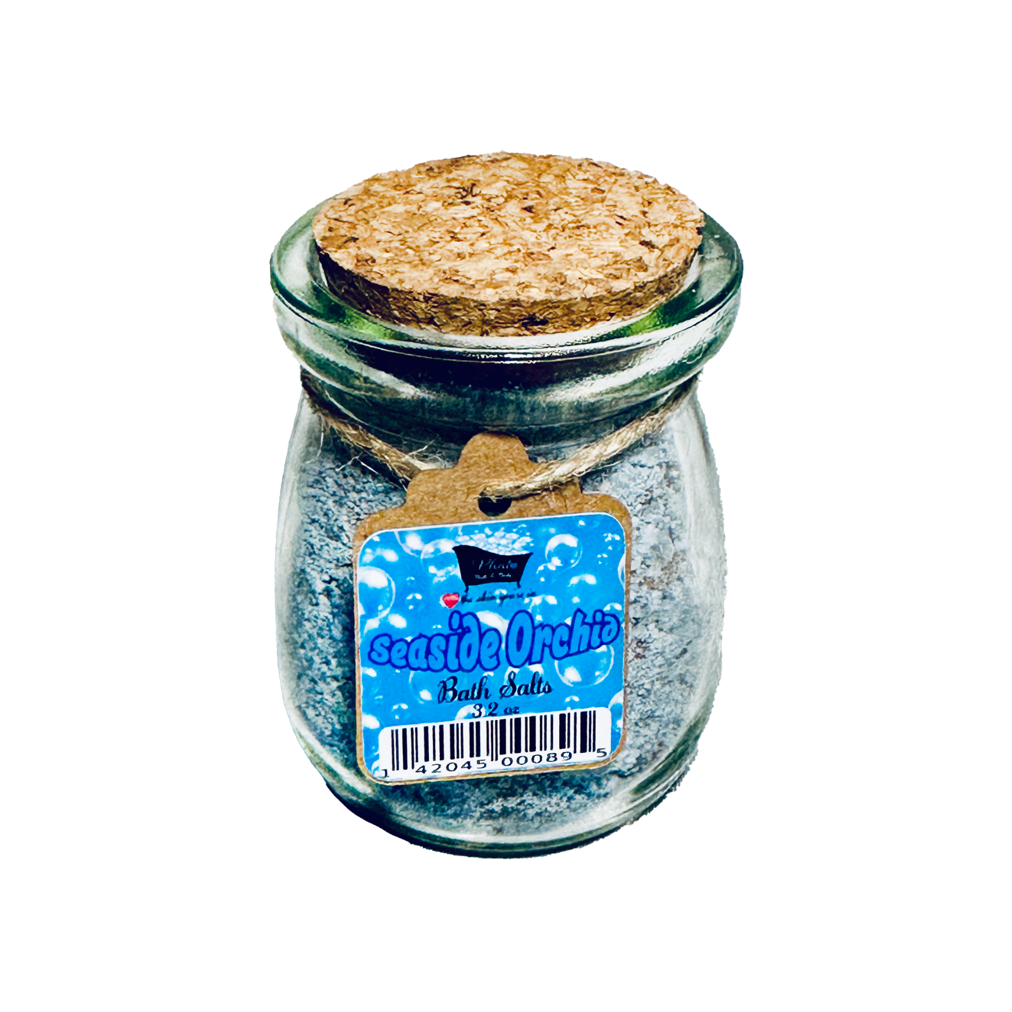 Seaside Orchid Natural Bath Salts with Kaolin Clay Avocado Oil & Sea Salt Bath Soak | 3.5 oz