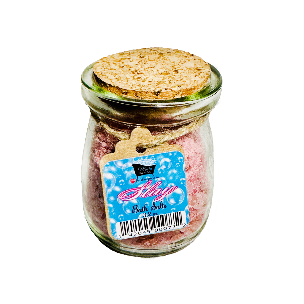 Slay Natural Bath Salts with Kaolin Clay Avocado Oil & Sea Salt Bath Soak Bite Me Type | 3.5 oz