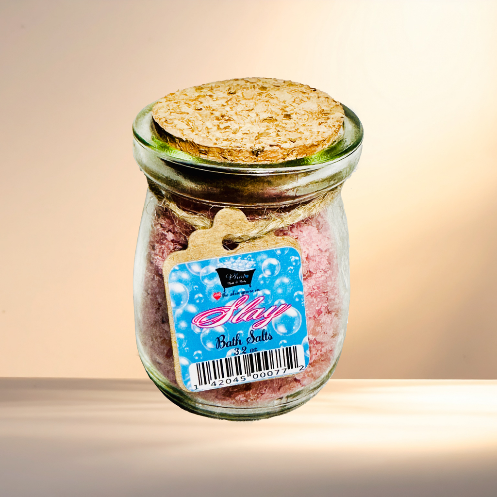 Slay Natural Bath Salts with Kaolin Clay Avocado Oil & Sea Salt Bath Soak Bite Me Type | 3.5 oz