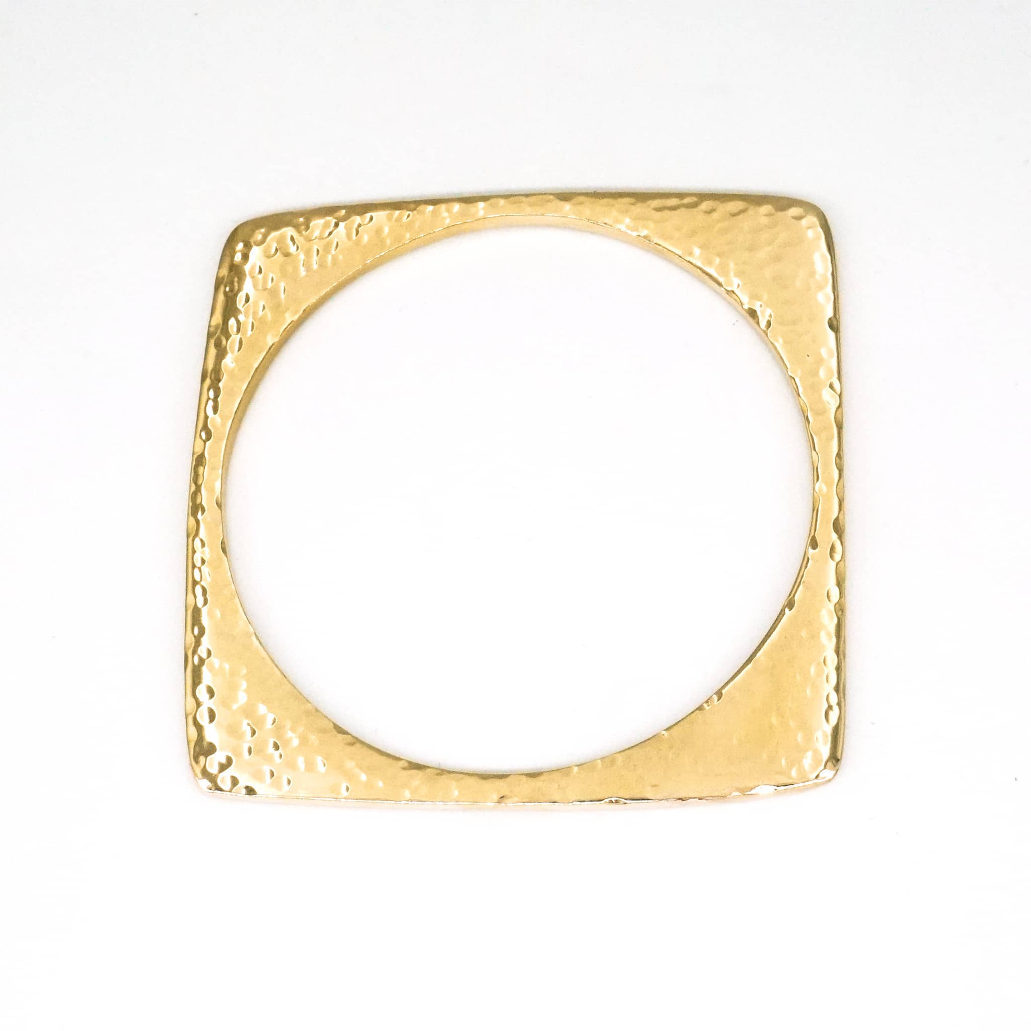 Square Brass Bangle | Leo