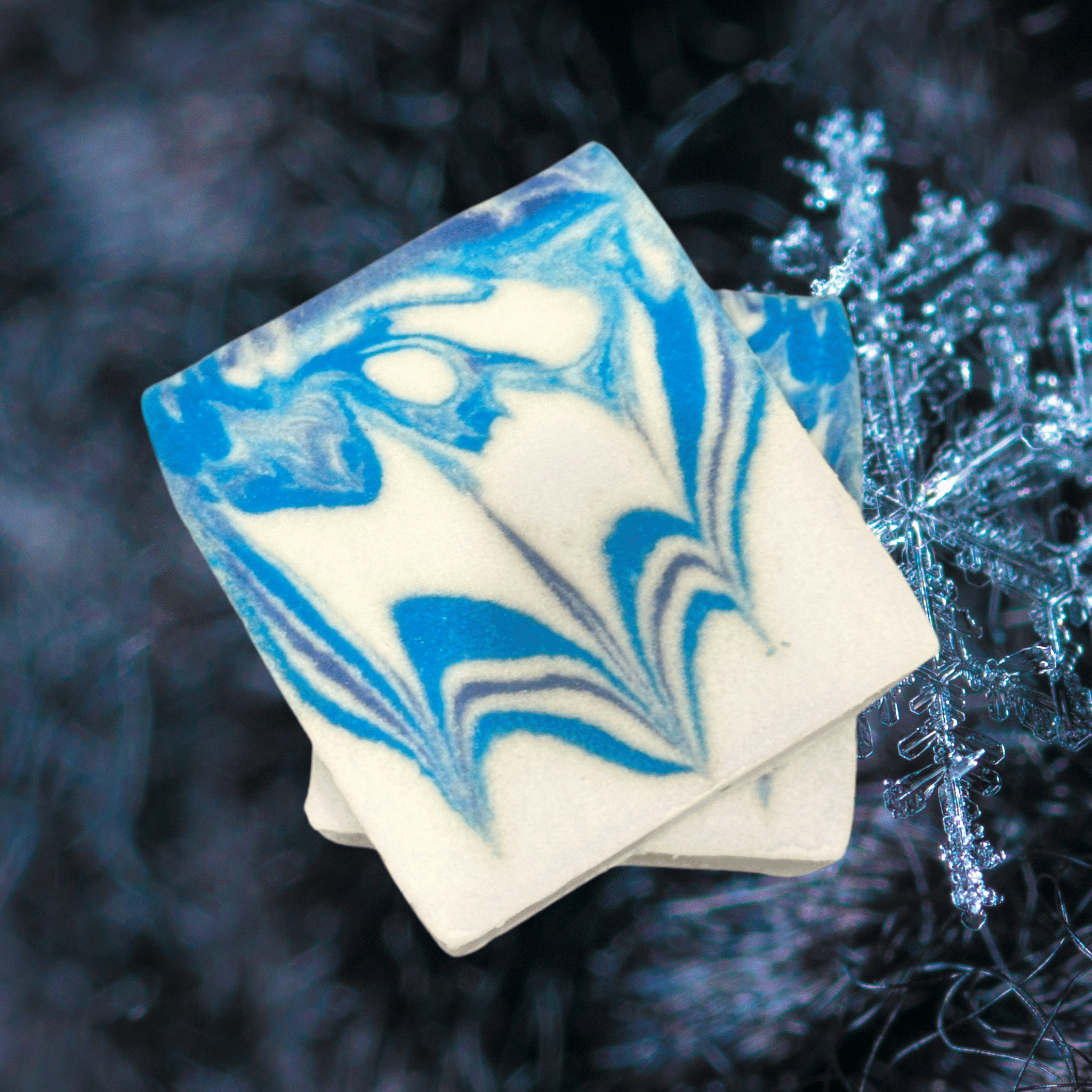 So Icy Handmade Natural Bar Soap For Men Coconut & Olive Oil Organic Soap Black Ice Type