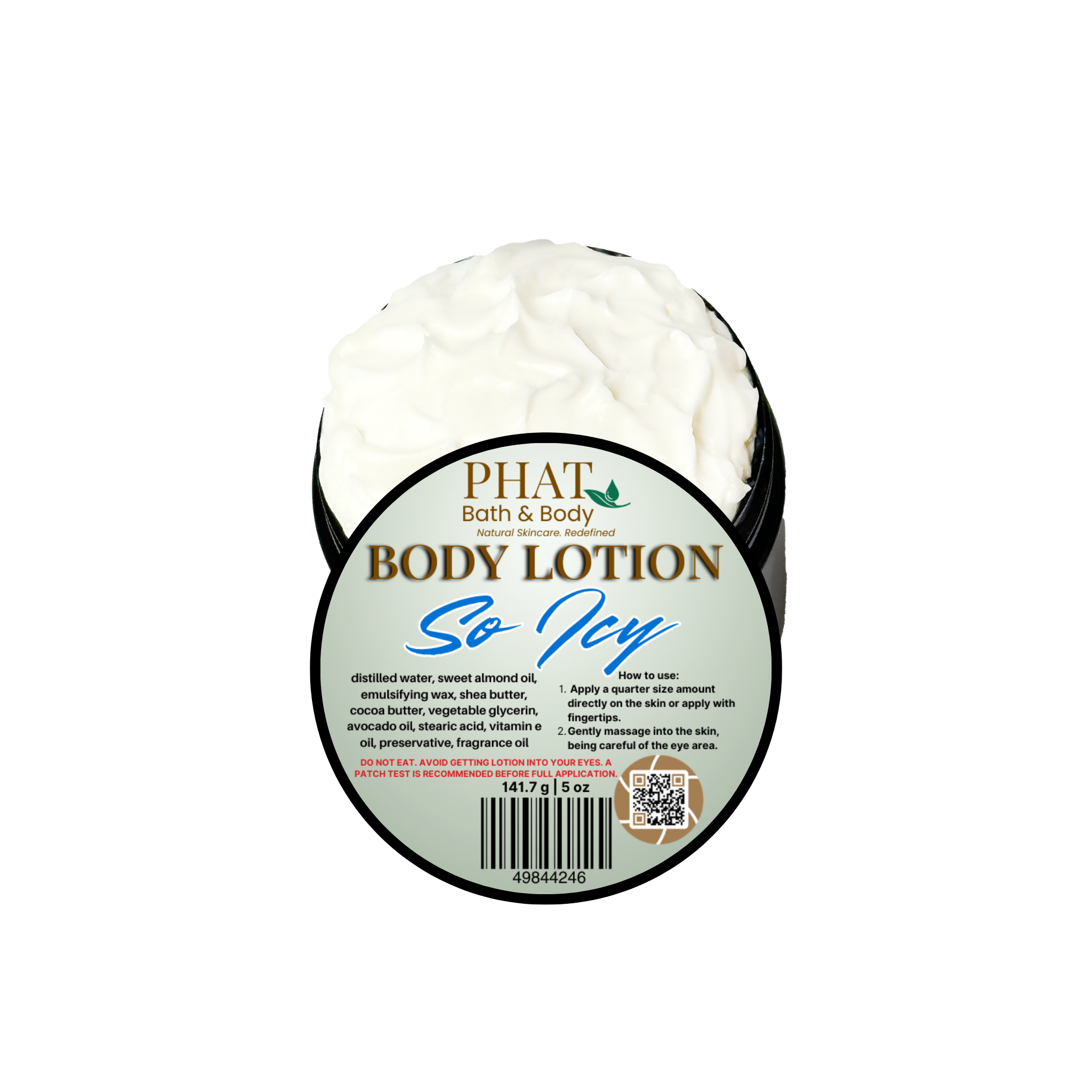 So Icy Moisture Rich Body Lotion for Men Black Ice Type | 5 oz