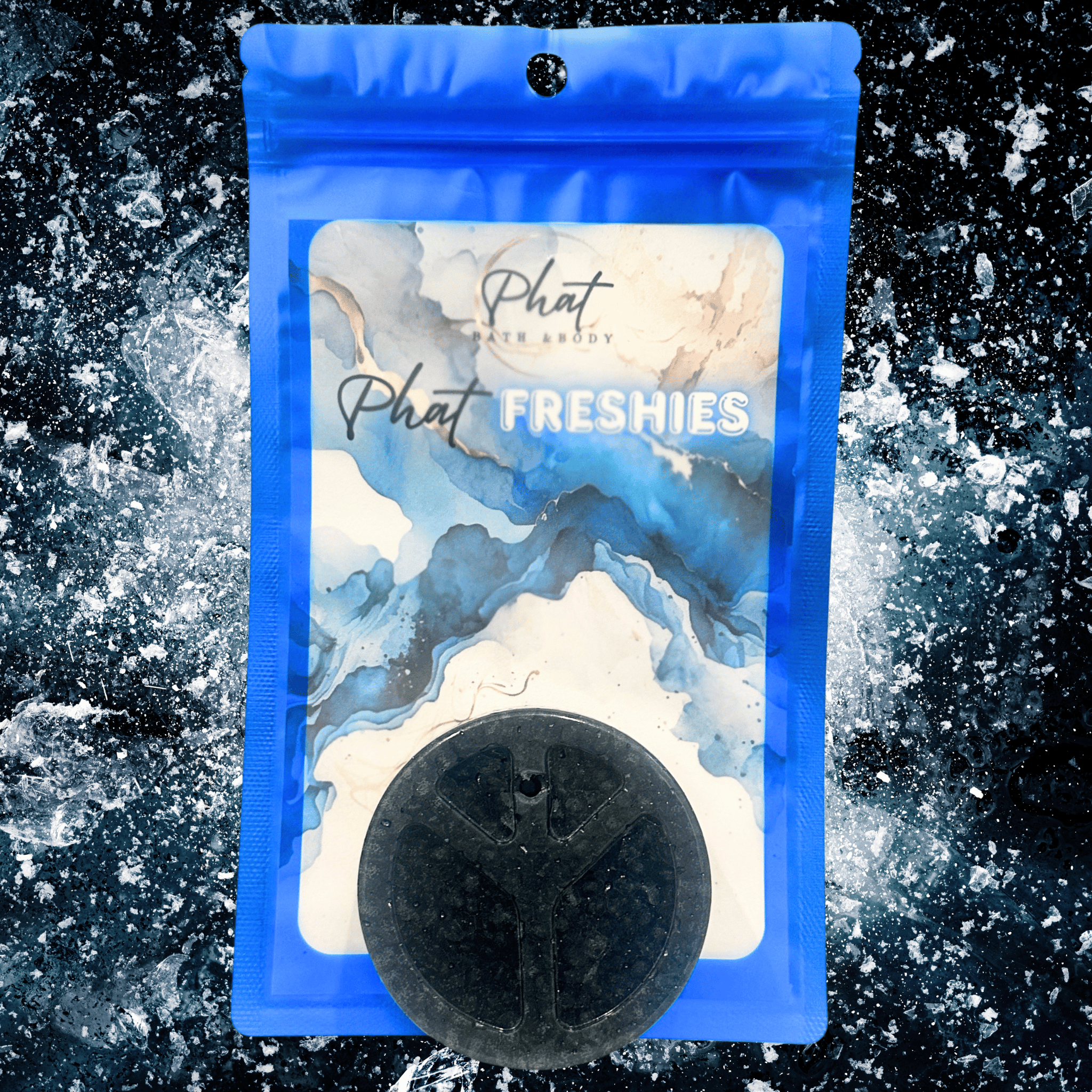 So Icy | Phat Freshie Car Air Freshener for Men | Black Ice Type