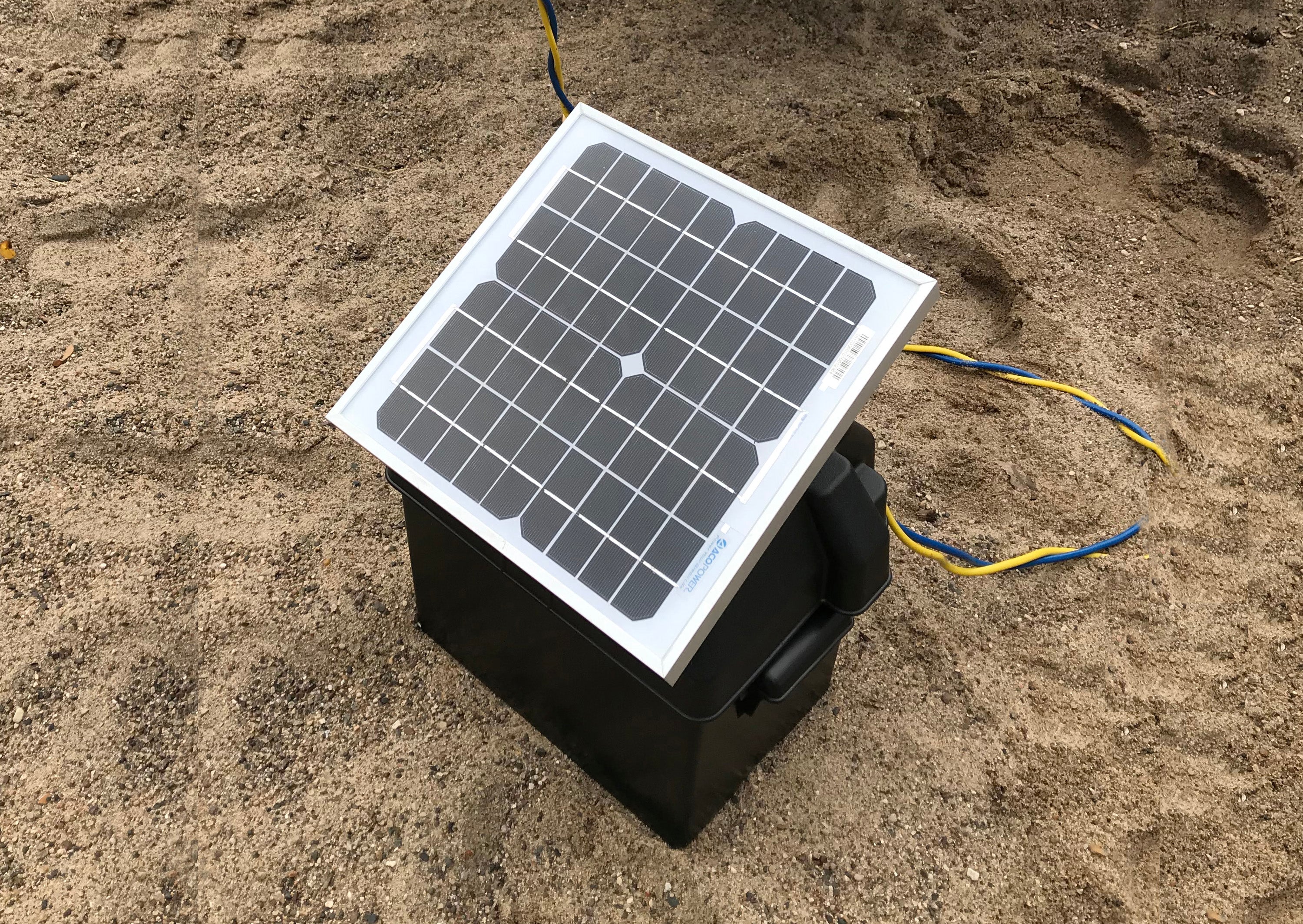 Solar-Ladebatteriekasten für Winde