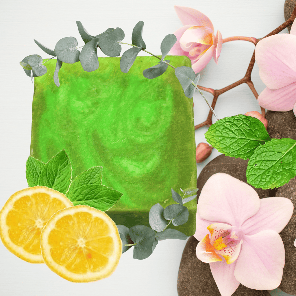 Spa Day Handmade Natural Bar Soap Hydrating Coconut & Olive Oil Soap Lemon Eucalyptus