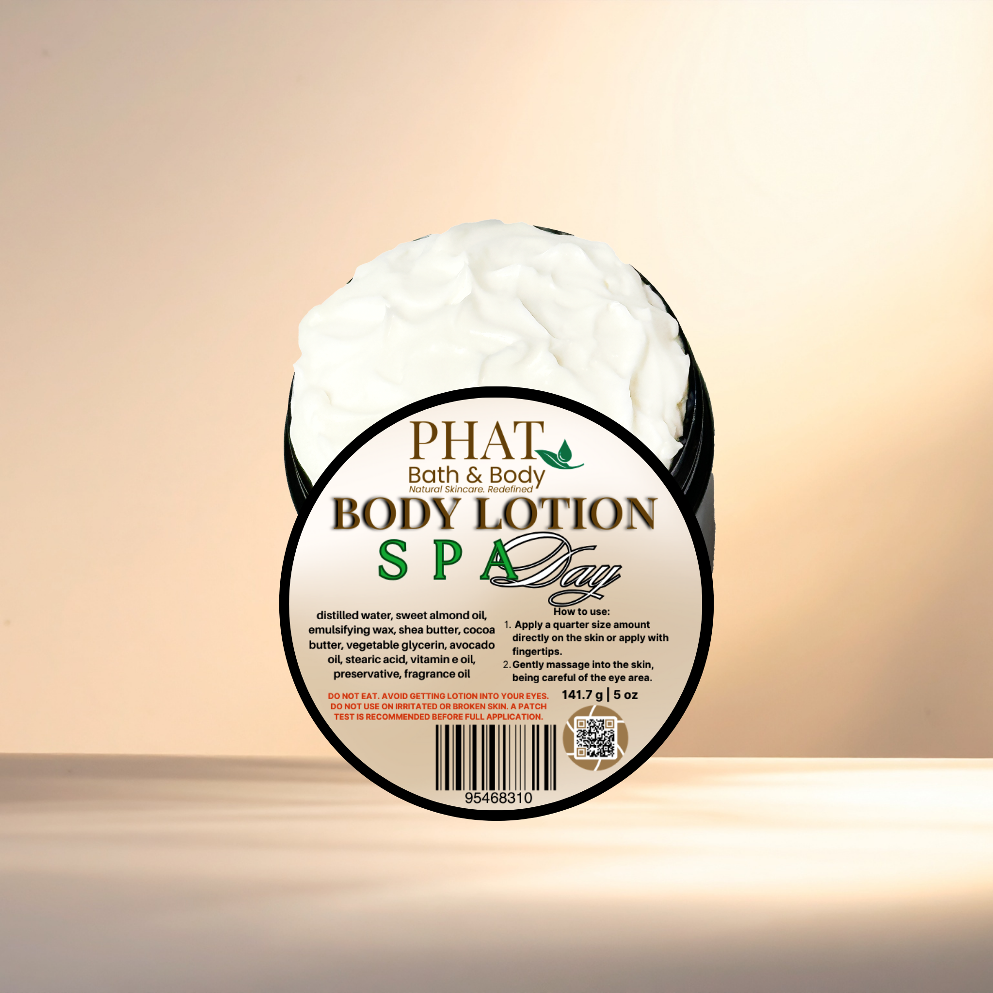 Spa Day Moisturizing Body Lotion with Shea & Cocoa Butter Avocado Oil | 5 oz