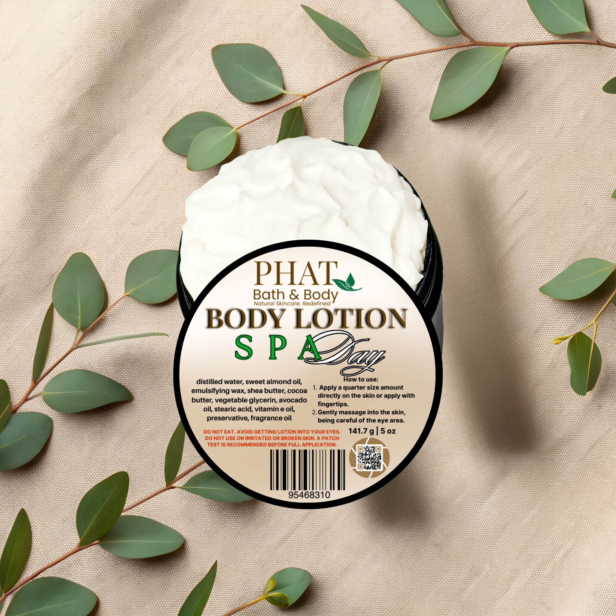 Spa Day Moisturizing Body Lotion with Shea & Cocoa Butter Avocado Oil | 5 oz