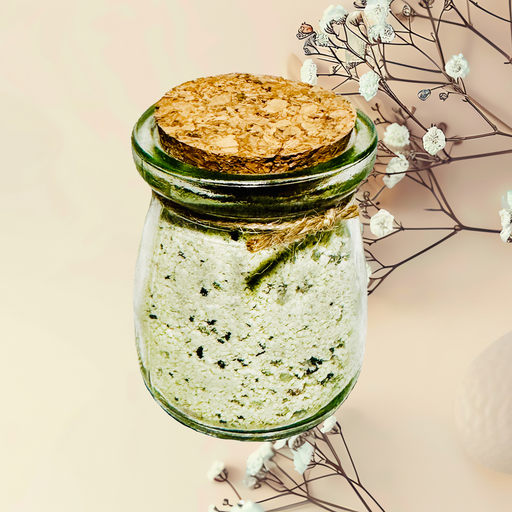Spa Day Natural Bath Salts with Kaolin Clay Avocado Oil & Sea Salt Mint Lemon Eucalyptus | 3.5 oz