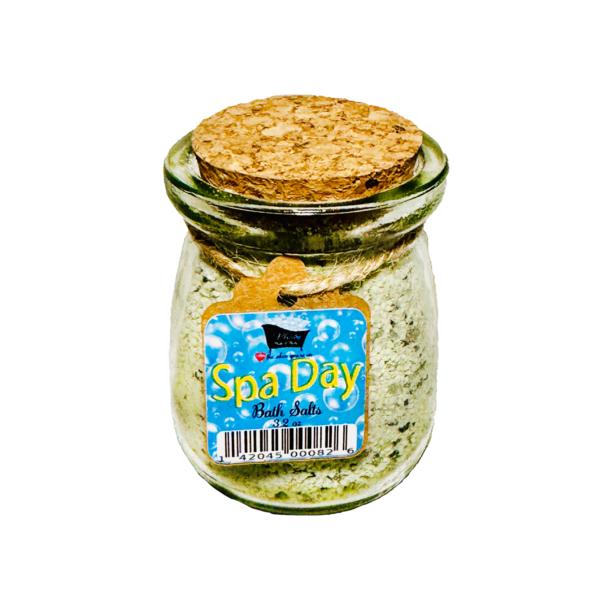 Spa Day Natural Bath Salts with Kaolin Clay Avocado Oil & Sea Salt Mint Lemon Eucalyptus | 3.5 oz