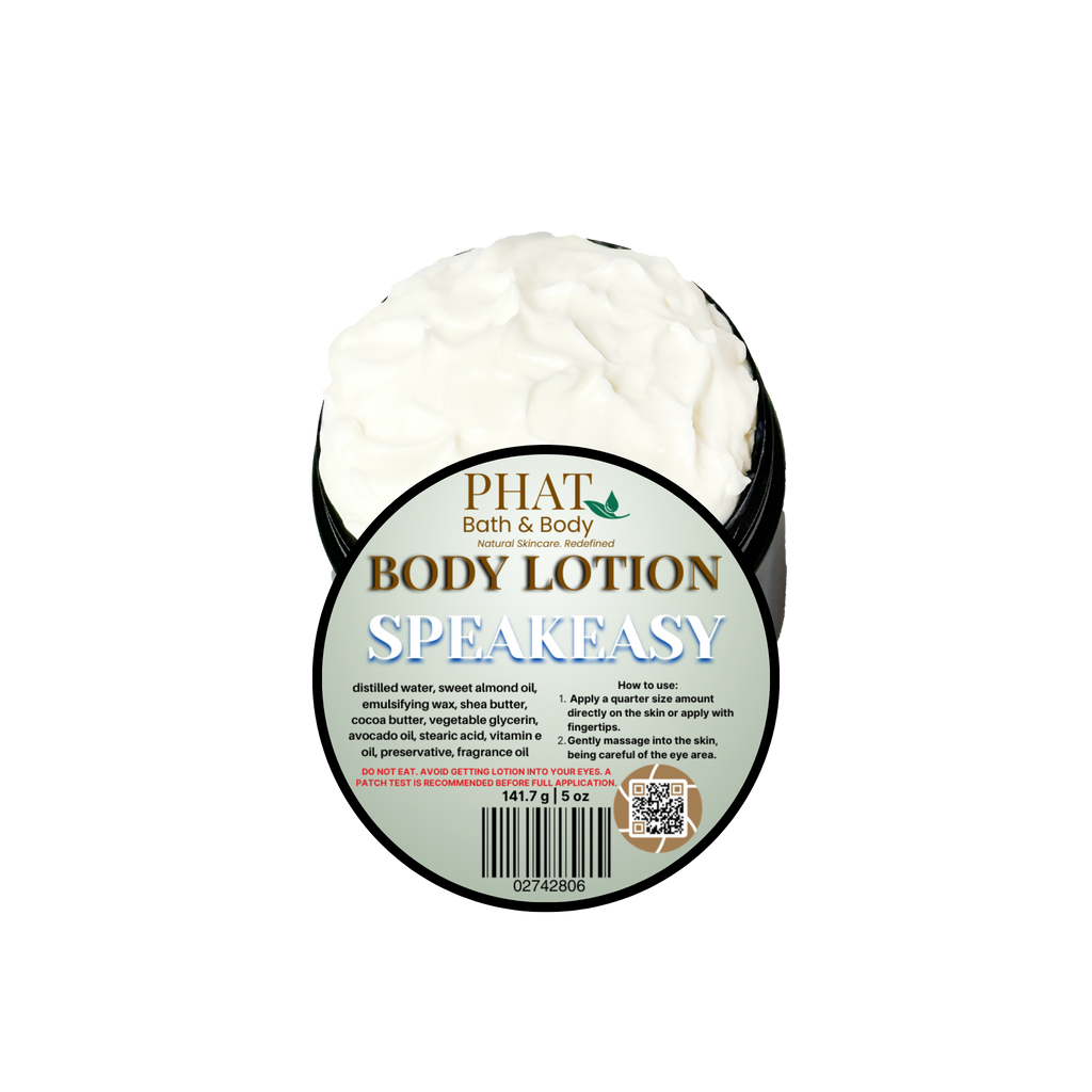 Speakeasy Moisturizing Body Lotion for Men with Shea & Cocoa Butter French Bourbon Leather | 5 oz