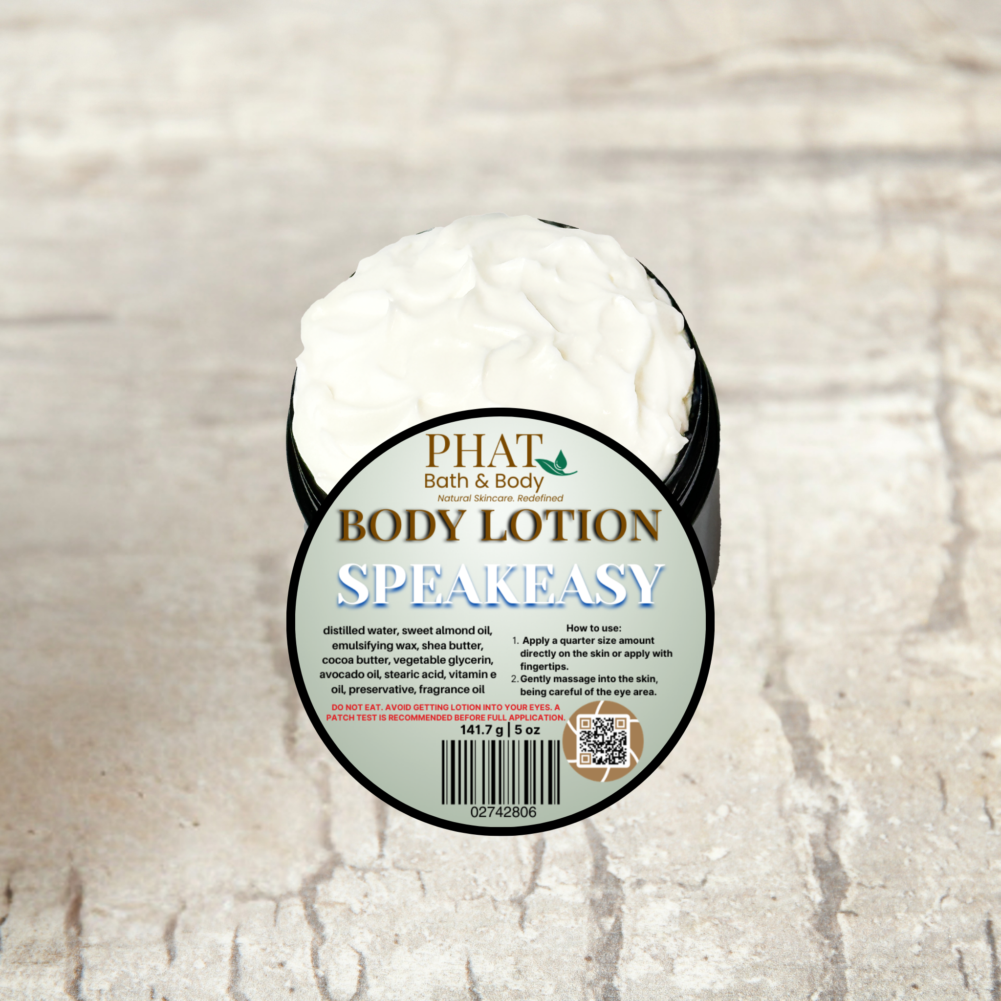 Speakeasy Moisturizing Body Lotion for Men with Shea & Cocoa Butter French Bourbon Leather | 5 oz