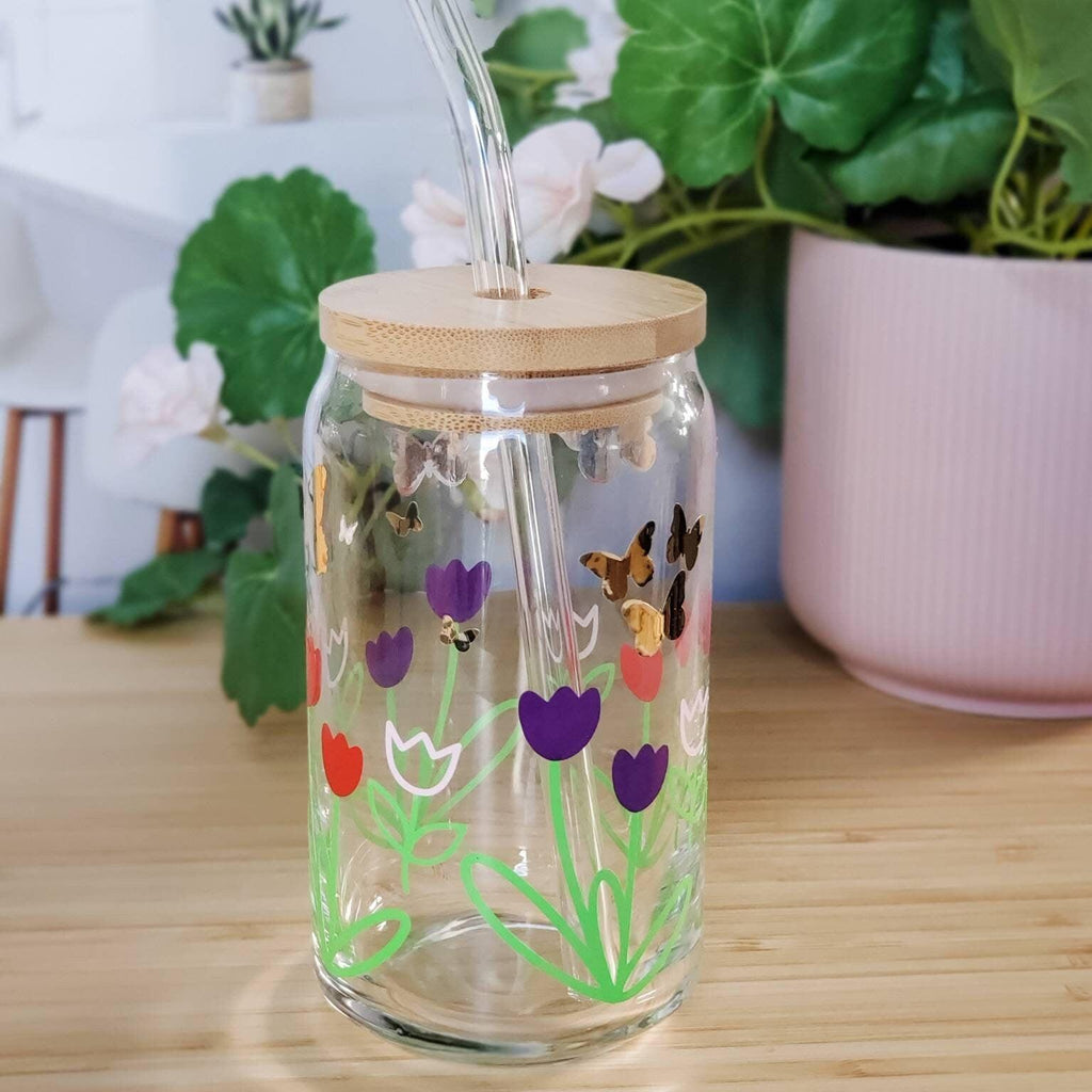 Springtime Flowers Glas-Becher