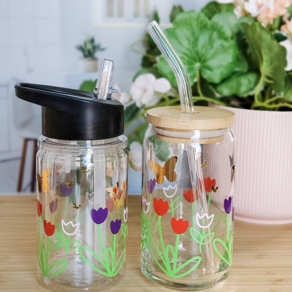 Springtime Flowers Glas-Becher