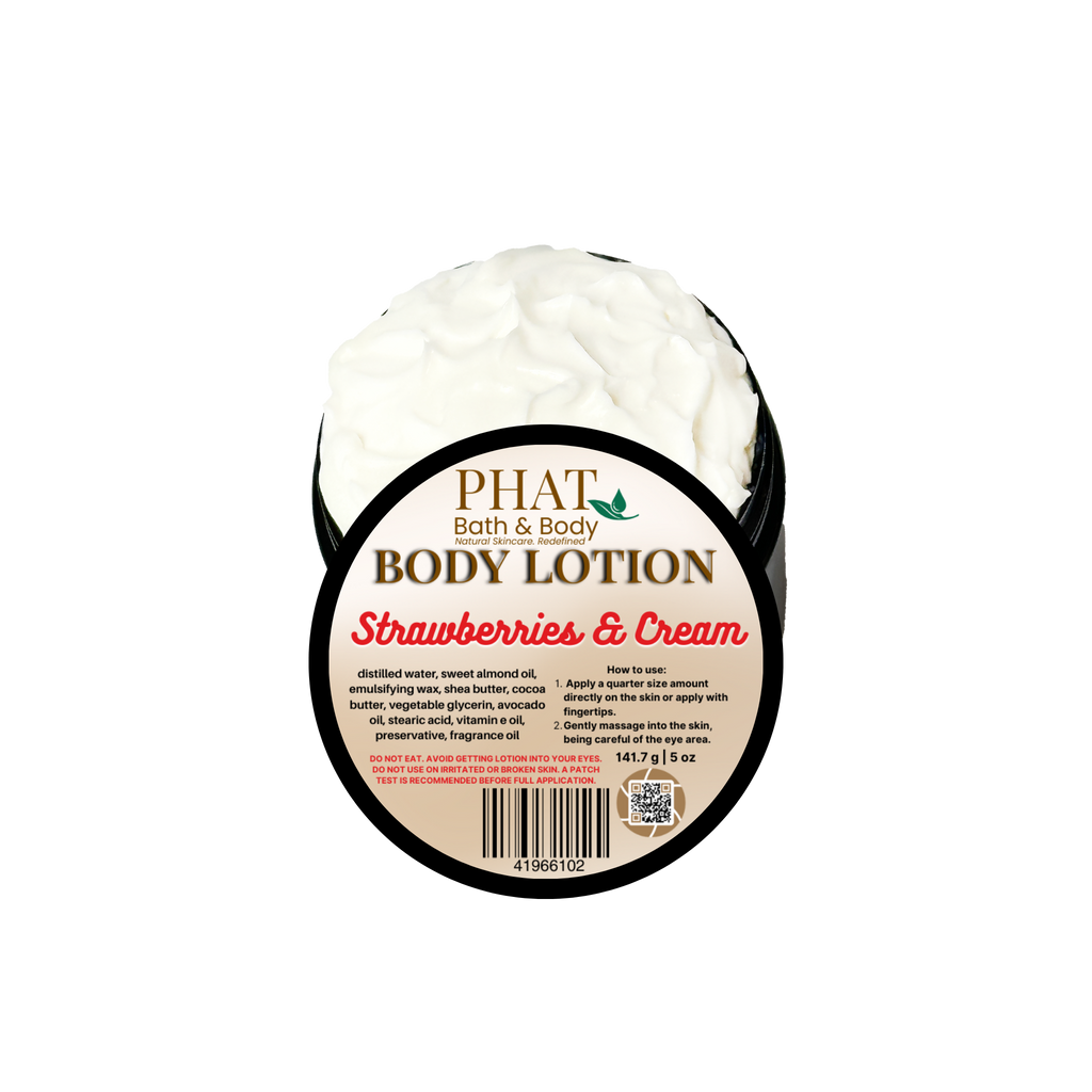 Strawberries & Cream Moisturizing Body Lotion with Shea & Cocoa Butter | 5 oz