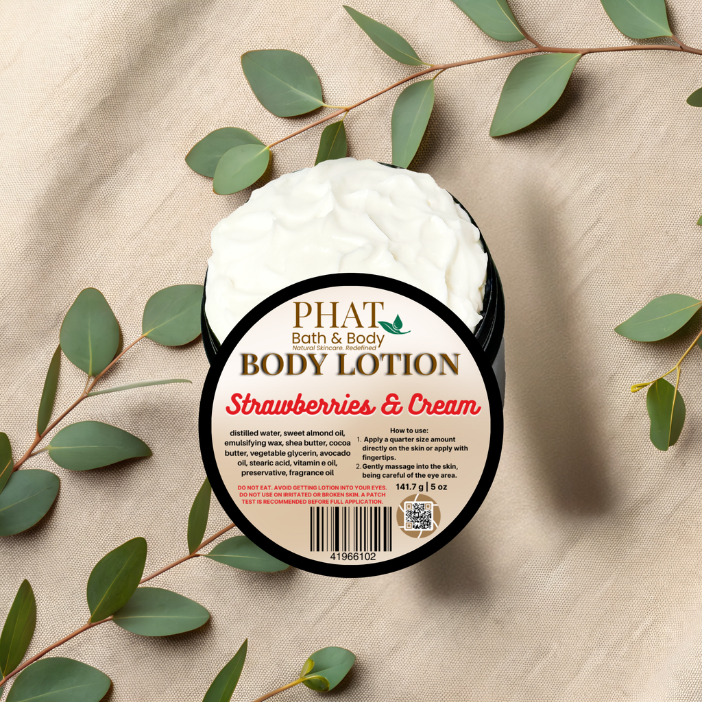 Strawberries & Cream Moisturizing Body Lotion with Shea & Cocoa Butter | 5 oz