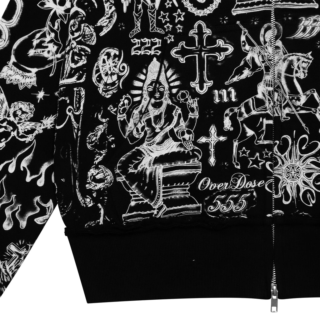 "TATTOO" REISSVERSCHLUSSJACKE - MIDNIGHT