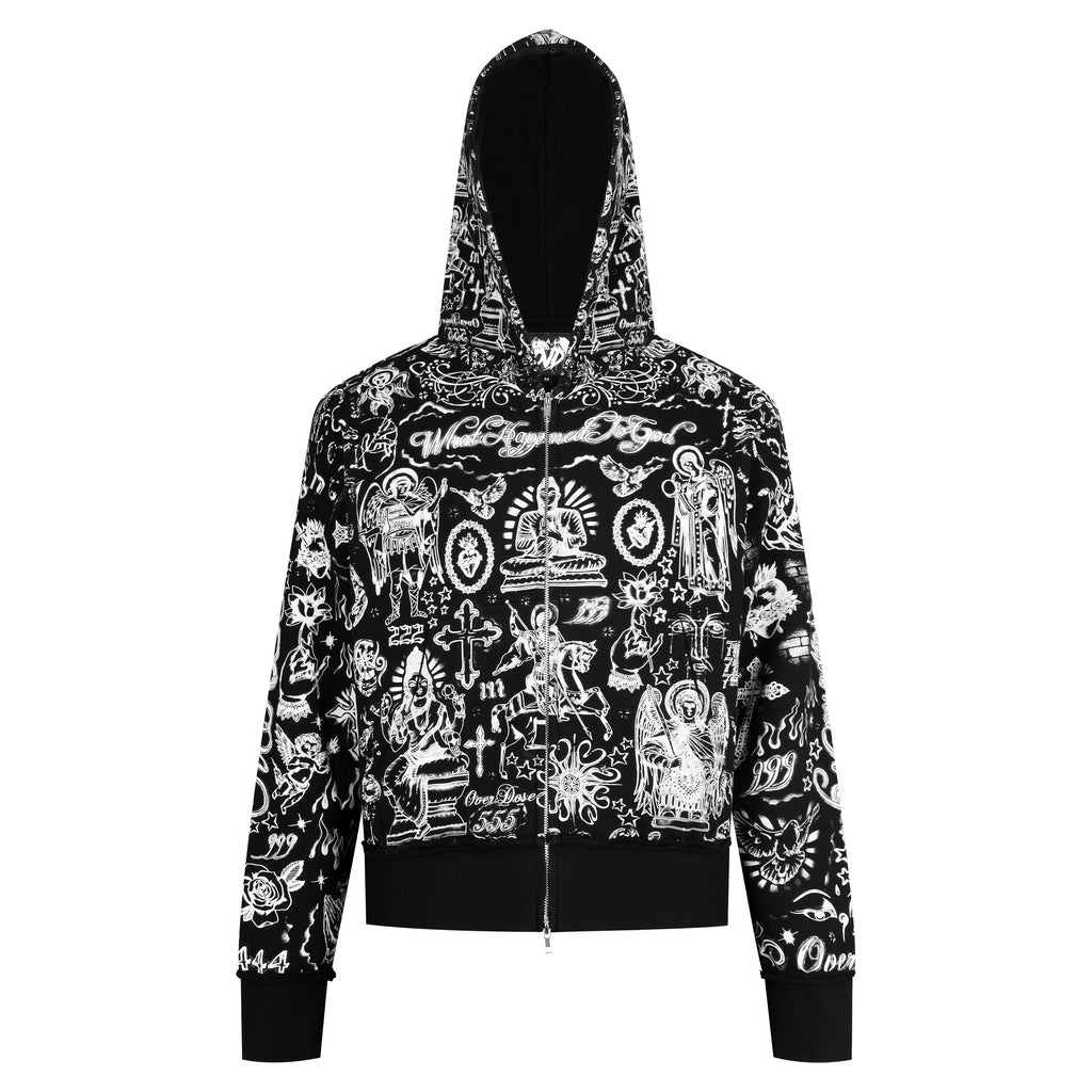 "TATTOO" REISSVERSCHLUSSJACKE - MIDNIGHT