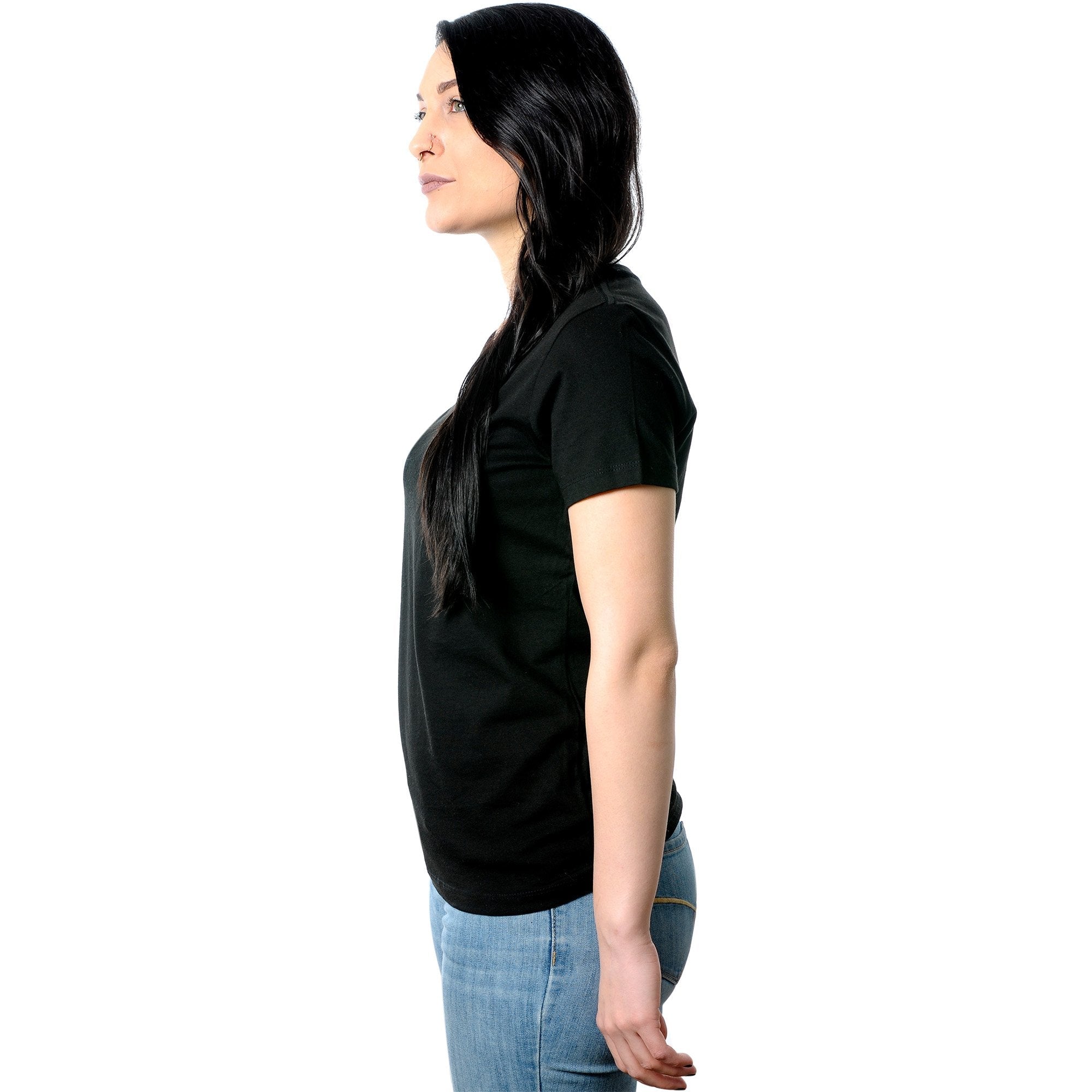 Ain't a Saint Black V-Neck Tee Shirt