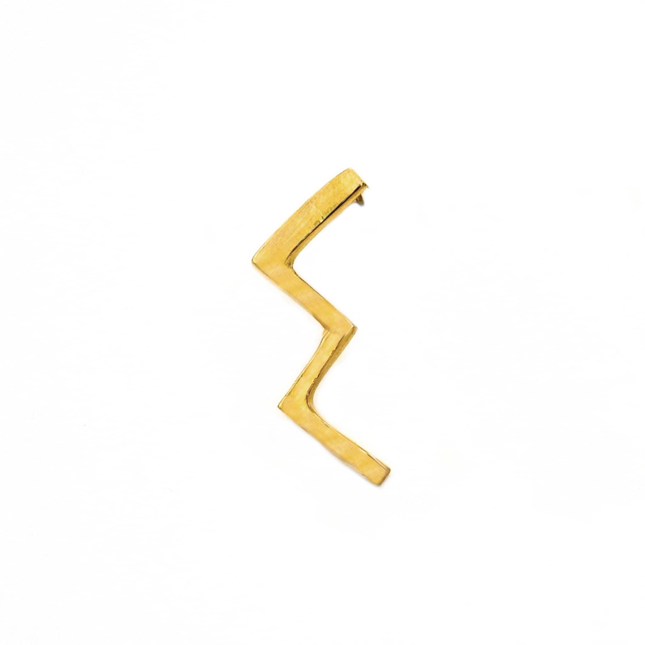 Brass Zig-Zag Post Earrings for Women | Taji