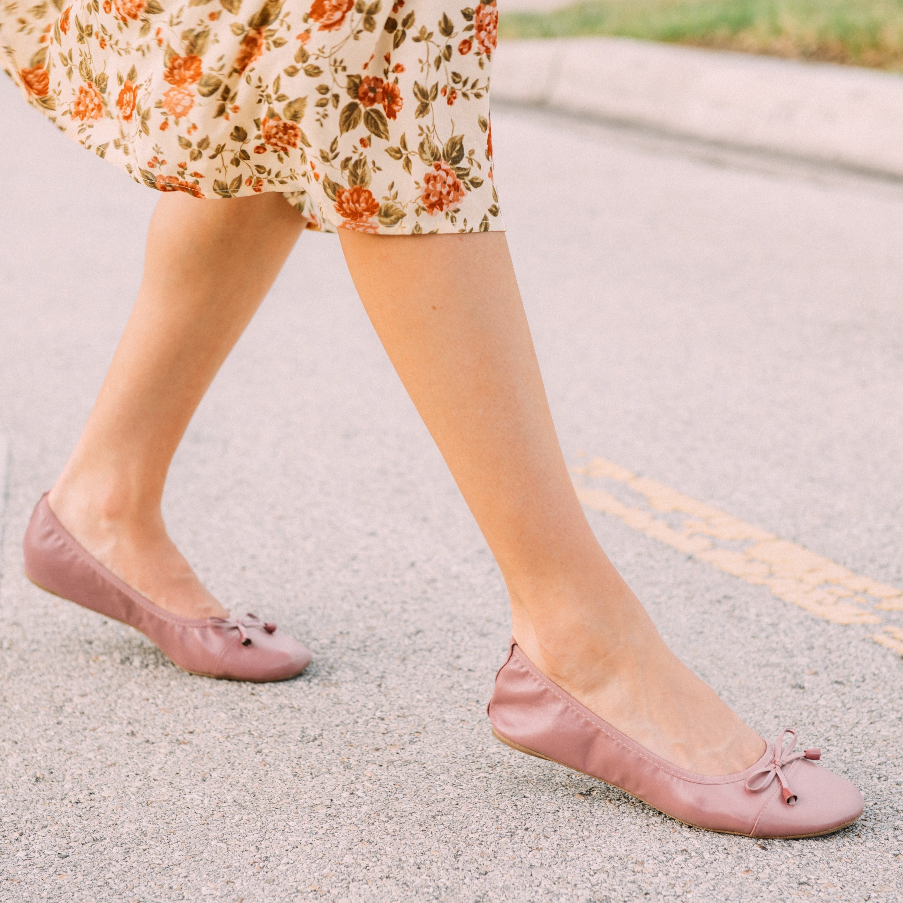 Premium Ballerinas in Altrosa