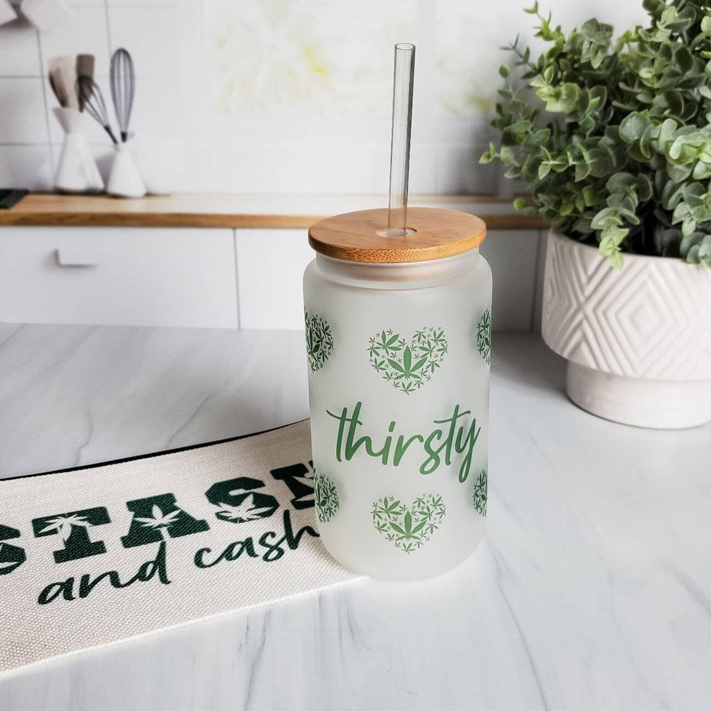 Thirsty Glass Can Cup for Pothead