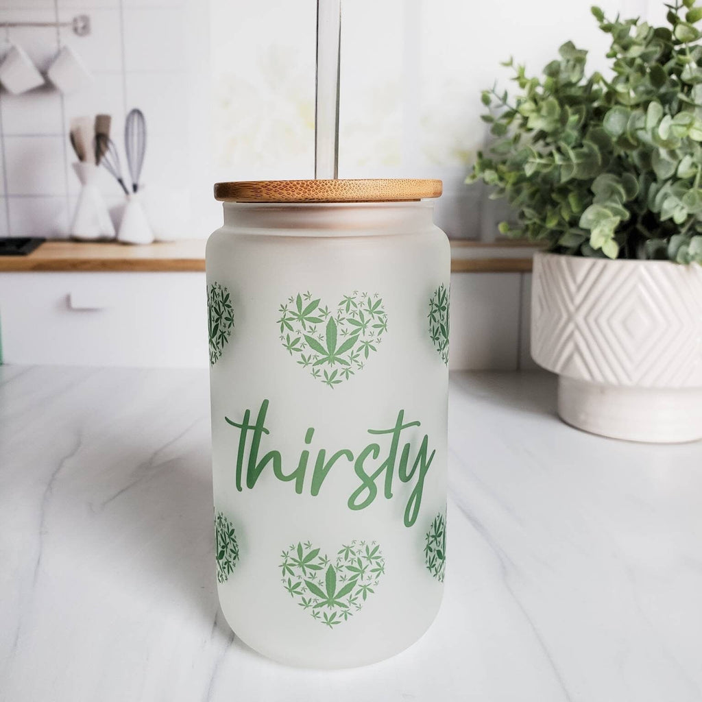 Thirsty Glass Can Cup for Pothead