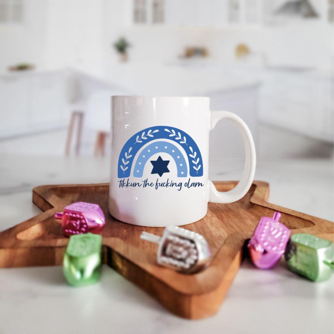 Tikkun the fucking Olam Jüdische Kaffeetasse
