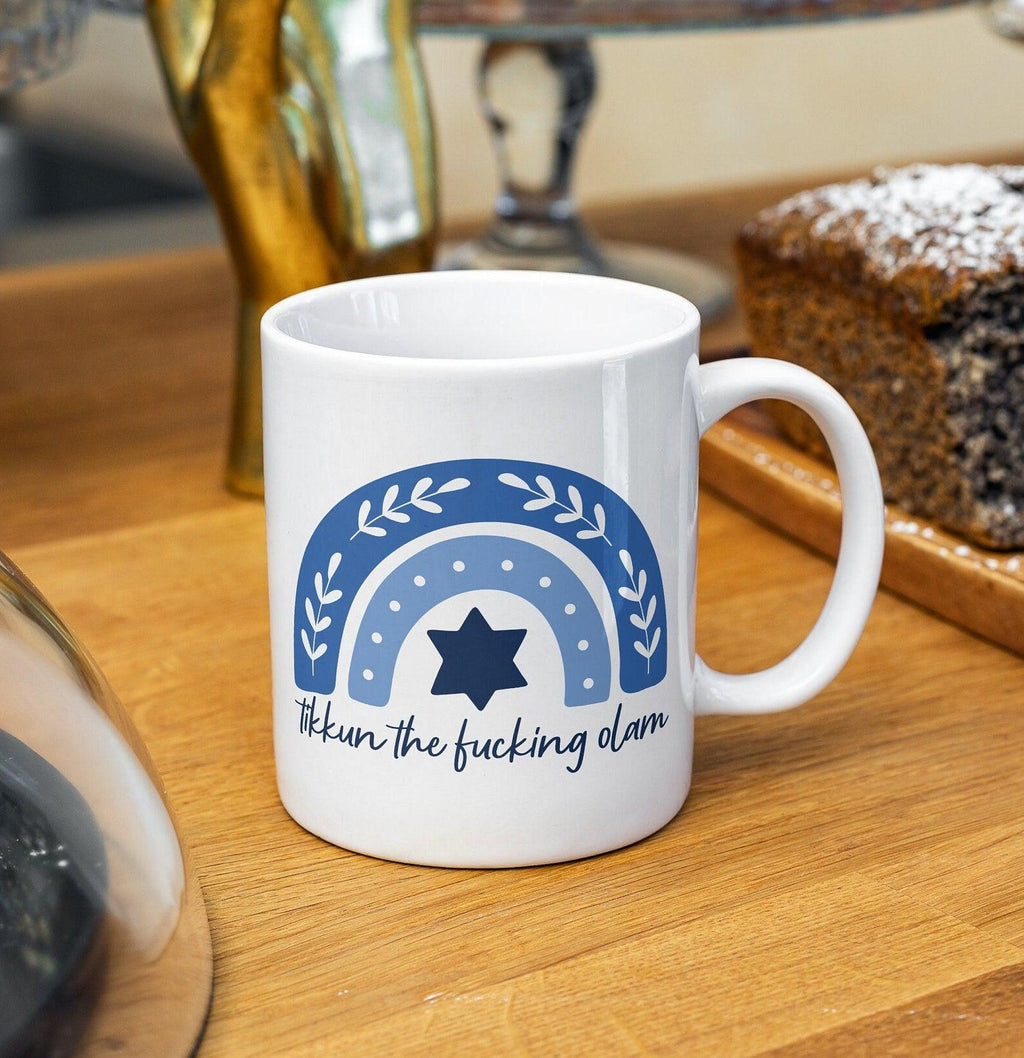 Tikkun the fucking Olam Jüdische Kaffeetasse