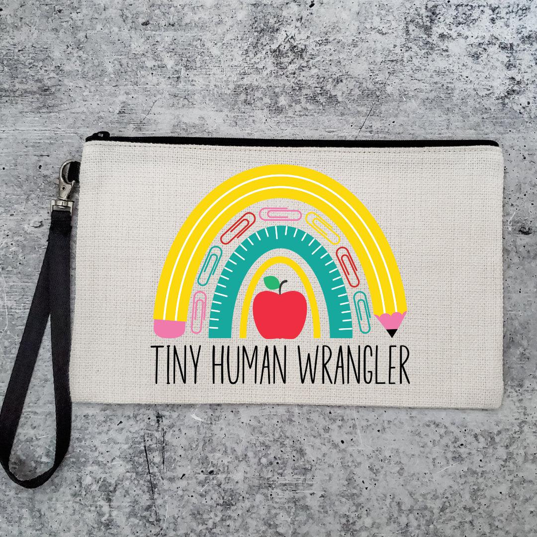 Tiny Human Wrangler Personalized Pencil Case for Teacher